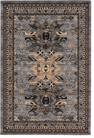 Unique Loom Gray Oasis Taftan 6'x9' Area Rug