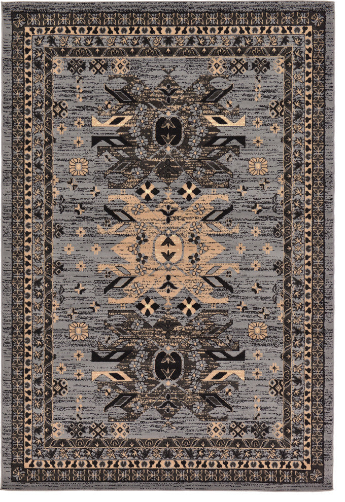 Unique Loom Gray Oasis Taftan 6'x9' Area Rug