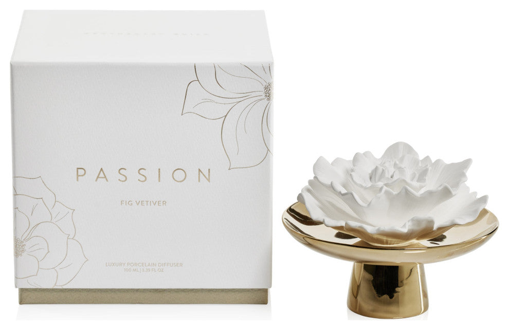 Passion Porcelain Diffuser, Fig Vetiver
