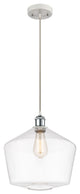 Innovations 516-1P-WPC-G652-12-LED 1-Light Mini Pendant, White, Polished Chrome
