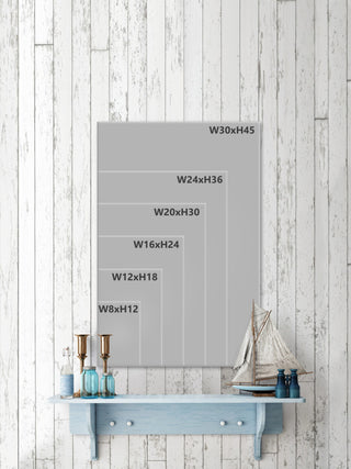 "Flow With It" Framed Painting Print, 16x24