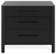 Safavieh Couture Abbiava 3 Drawer Wood Nightstand, Black