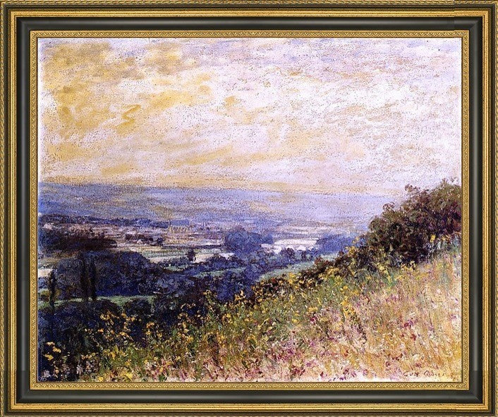 Guy Orlando Rose the Distant Town Framed Premium Canvas Print, 16"x20"