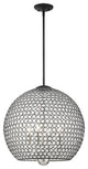 Livex Lighting 45724-04 Cassandra, 4 Light Pendant, Black