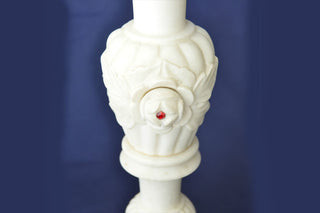White Marble Candle Stand