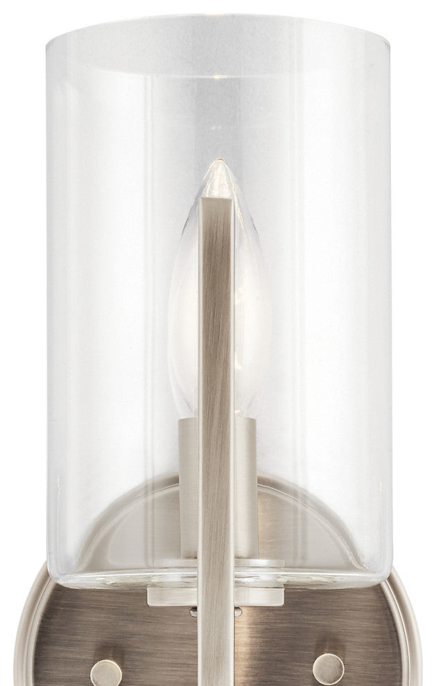 Kichler 52316 Nye 10" Tall Bathroom Sconce - Classic Pewter