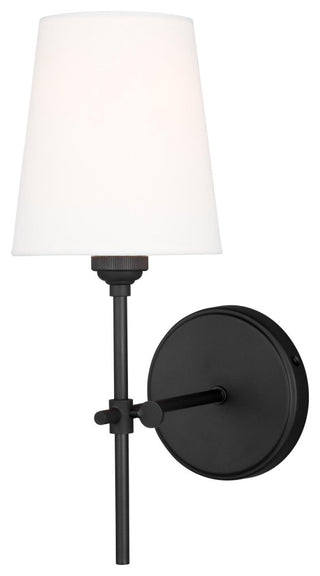 Baker One Light Wall / Bath Sconce, Midnight Black