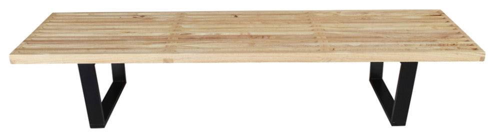 Modern Classics Wood Bench 72", Natural