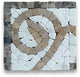 Marble Mosaic Border Decorative Accent Tile Garden Gold 4x4 Tumbled, 1 piece