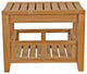 Seven Seas Teak Shower Stool With Shelf