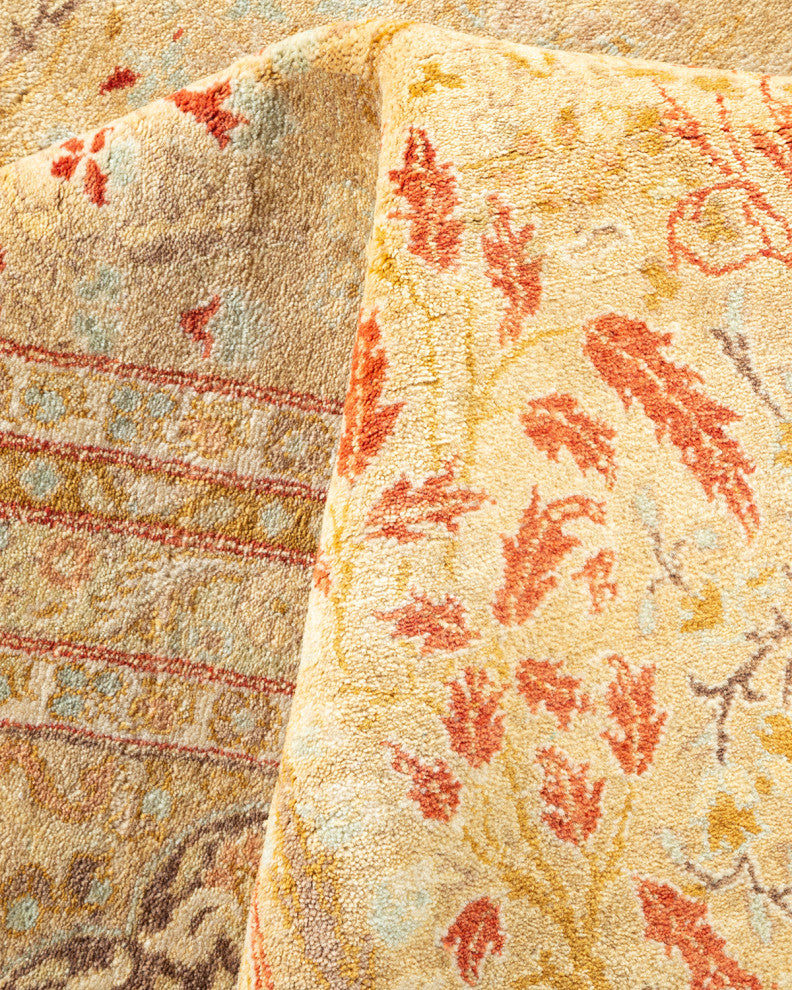 Mogul, One-of-a-Kind Hand-Knotted Area Rug Yellow, 8'0"x10'3"