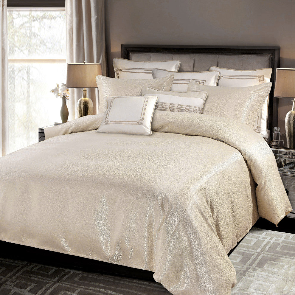 Marilyn Modern Bubble Comforter Set, 3-Piece, Gold, Super Queen
