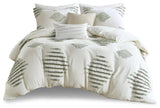 3 Piece Cotton Blend Chenille Duvet Cover Set