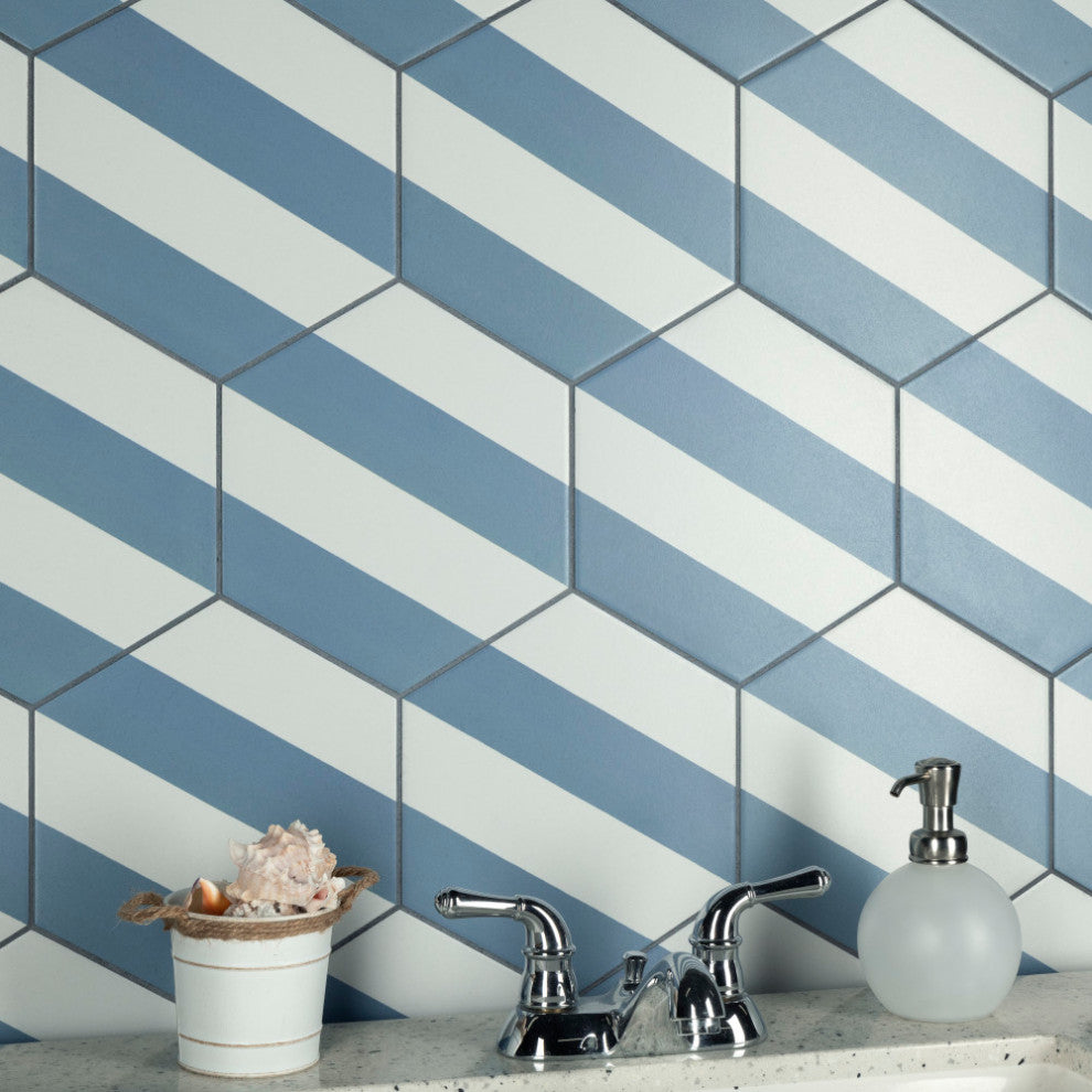 Porto Capri Hex Niagara Porcelain Floor and Wall Tile