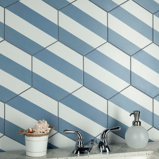 Porto Capri Hex Niagara Porcelain Floor and Wall Tile