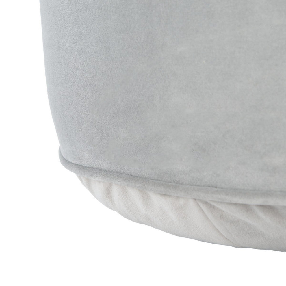 Safavieh Hawkem Cylinder Ottoman, Light Grey