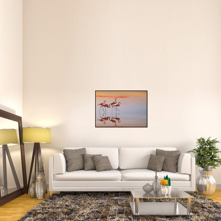"Untitled" Framed Canvas Giclee by Anna Cseresnjes, 41x29"