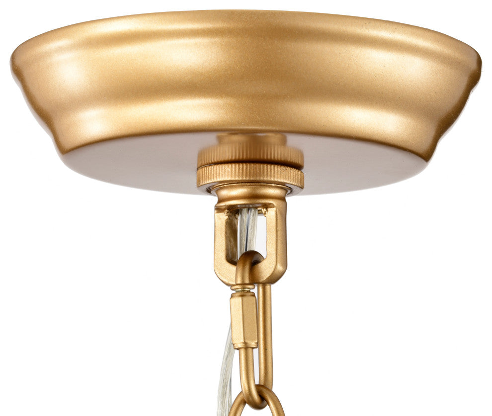 Cervine Glossy Bronze Two-Tier Crystal Glass Bar Round Chandelier