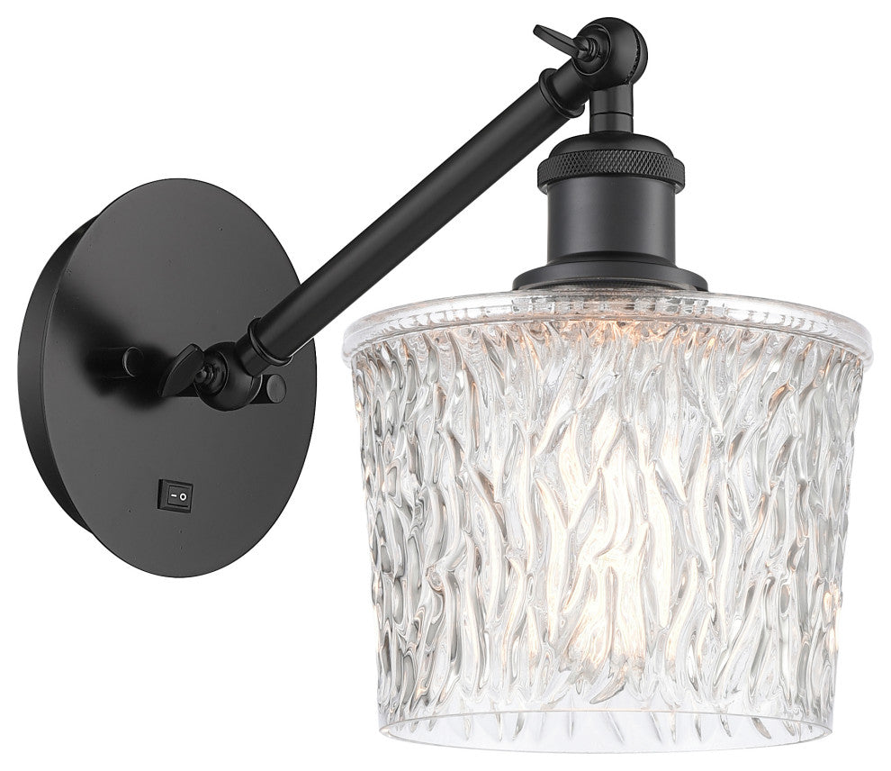Innovations 317-1W-BK-G402 1-Light Sconce, Matte Black