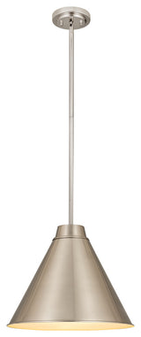 Zlite 6011P18-BN 1-Light Pendant, Brushed Nickel