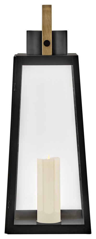 Lark Hugh Large Decorative Lantern, Black