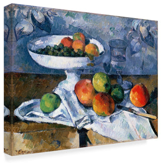 Paul Cezanne 'Still Life With Fruit Dish' Canvas Art, 24"x18"