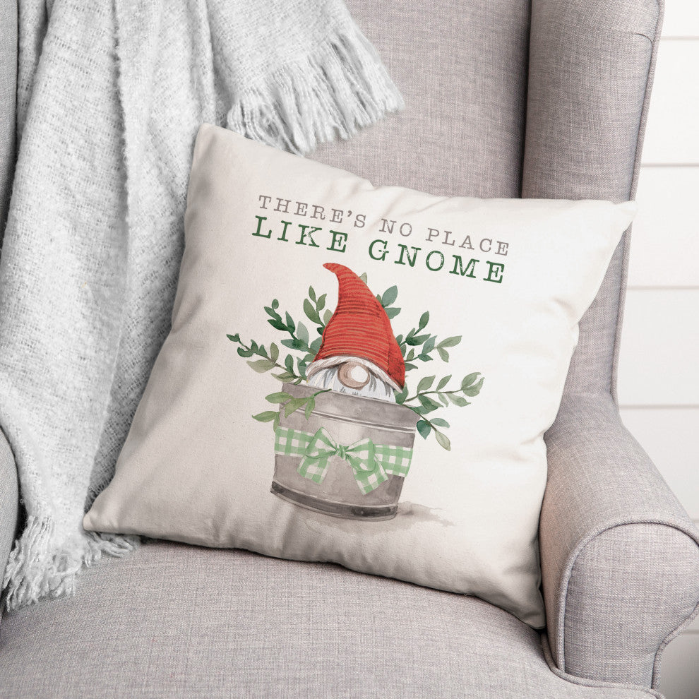 Gnome Bucket 2 18x18 Spun Poly Pillow