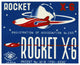 "Rocket X-6" Digital Paper Print by Retrorocket, 38"x31"