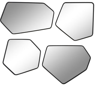 Uttermost 09813 Linneah Black Mirrors, Set of 4