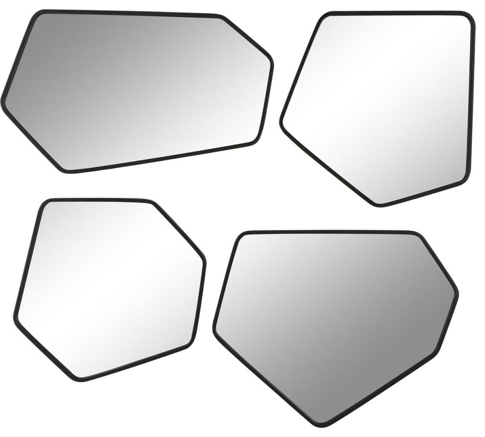 Uttermost 09813 Linneah Black Mirrors, Set of 4