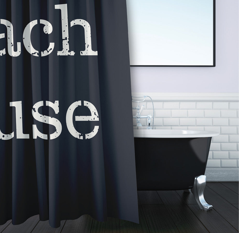 Beach House  Shark Blue 70" w x 73" h Shower Curtain