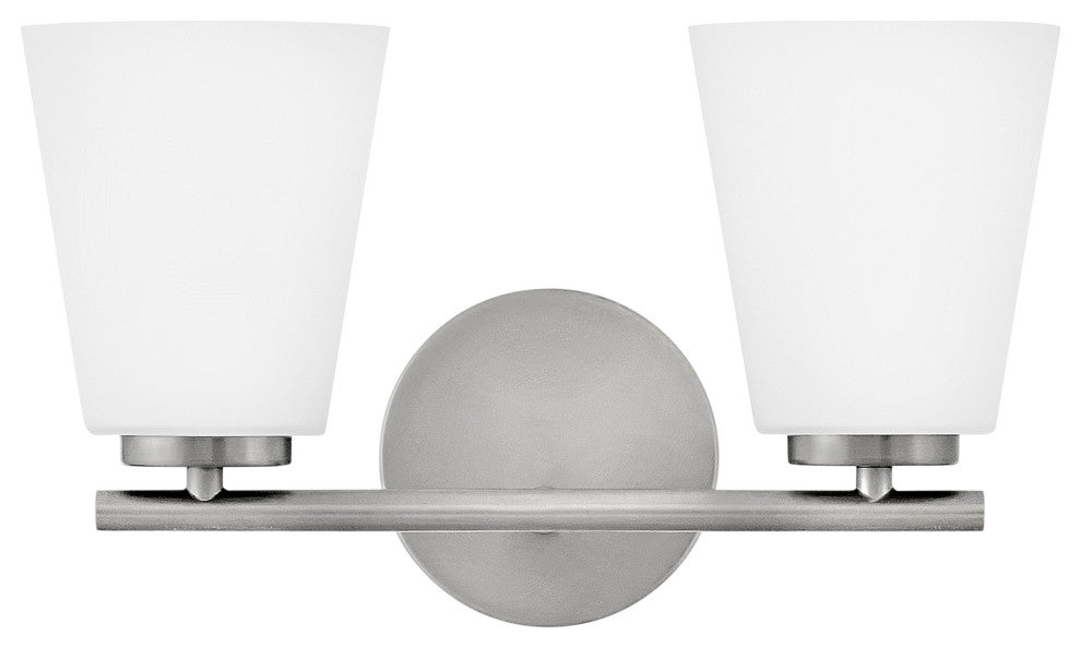 Lark 85422 Bri 2 Light 15"W Vanity Light - Brushed Nickel