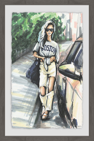"Casual Chic" Framed Painting Print, 12"x18"