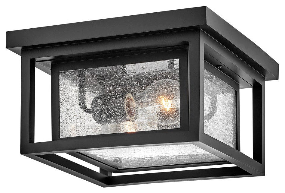 Hinkley Republic Small Flush Mount, Black