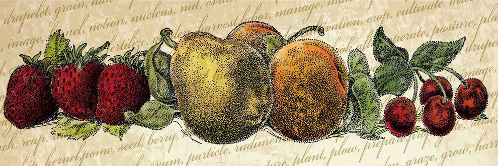 "Fruit and Veg A" Painting Print on Canvas