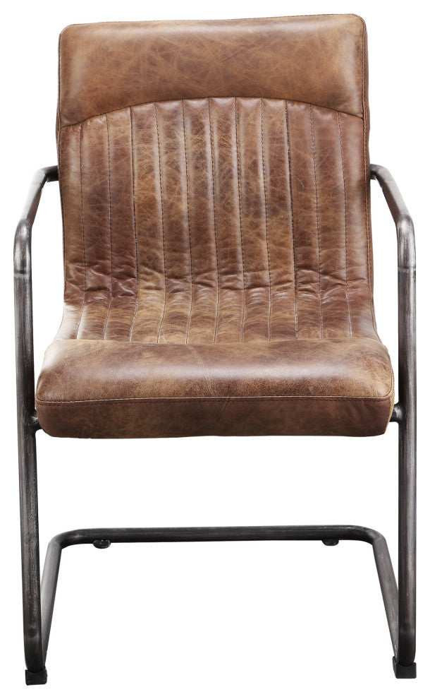 Industrial Ansel Arm Chair Light Brown - M2 - Brown