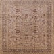 Ahgly Company Indoor Square Mid-Century Modern Area Rugs, 5' Square
