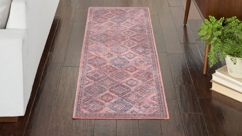 Nicole Curtis Nc Series 1 2' x 6' Multicolor Machine Washable Area Rugs
