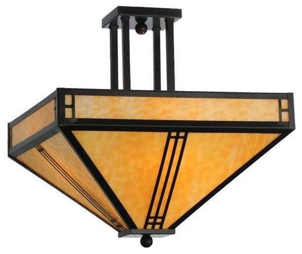 18Sq Prairie Loft Semi-Flushmount