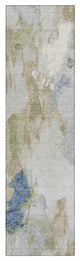 Machine Washable Indoor/Outdoor Chantille ACN1914 Beige 2'3" x 7'6" Runner Rug