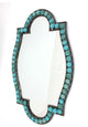 HomeRoots 30" x 47" x 1.75" Blue, Metal Frame - Dressing Mirror