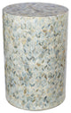 Surya Iridescent ISC-002 End Table, Ice Blue/Gray