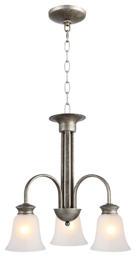 Dresden 3-Light Chandelier, Gray Stone