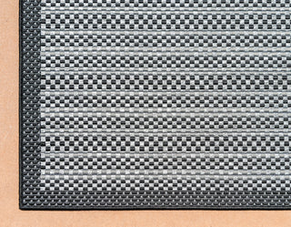 Unique Loom Gray Checkered Outdoor 2'x3' Area Rug