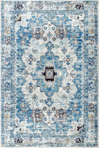 Modern Persian Boho Vintage Medallion Area Rug, 4x6