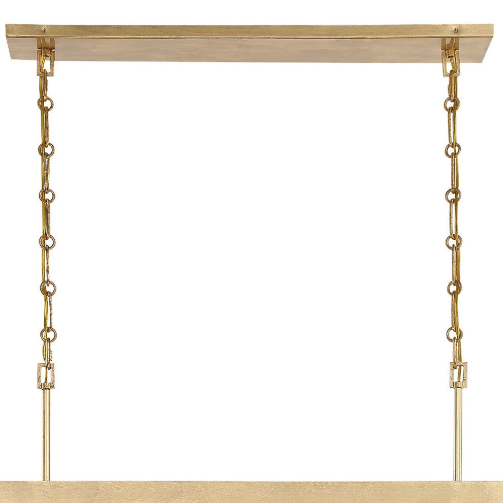 Winham 6 Light Chandelier in Antique Gold with Hand Cut Crystal