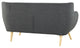 Modern Gray Remark Upholstered Loveseat