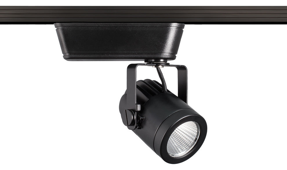 WAC Lighting Precision LED Track Head, Black, 4000k Spot Beam, L Track