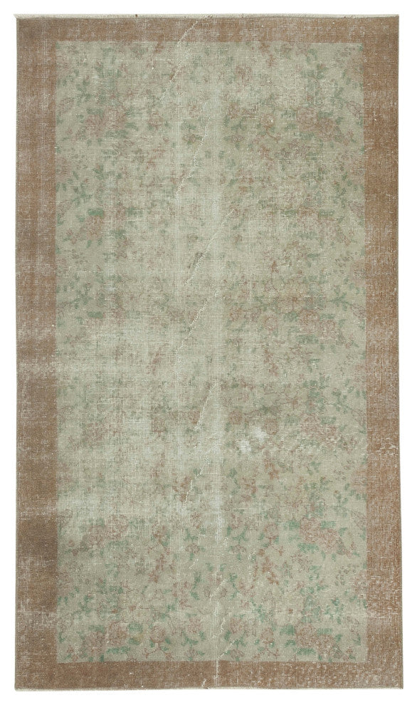 Rug N Carpet - Handmade Oriental 3' 7" x 6' 5" Faded Small Area Rug