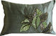 Green Rectangular Pillow Covers 12"x20" Silk, All About Leaves